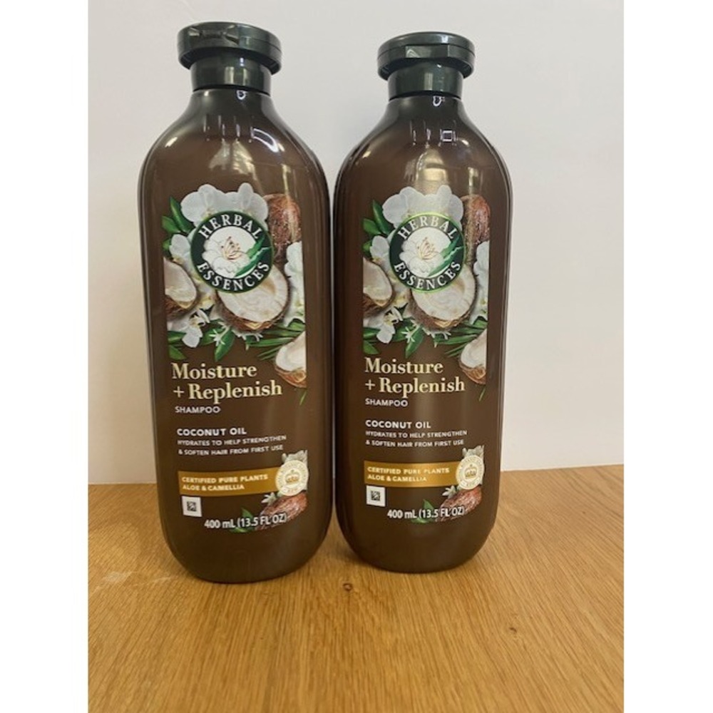 Herbal Essences Shampoo Lot of 2 13.5oz Coconut Oil Moisture Replenish New